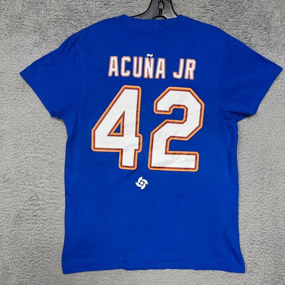 Ronald Acuña Jr. Venezuela T Shirt Mens Sz M #42 World Baseball Classic Legends